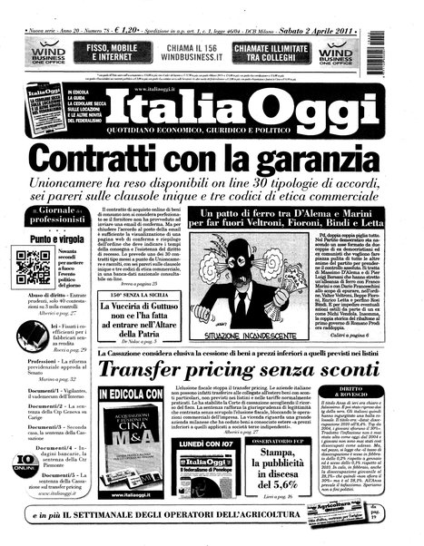 Italia oggi : quotidiano di economia finanza e politica